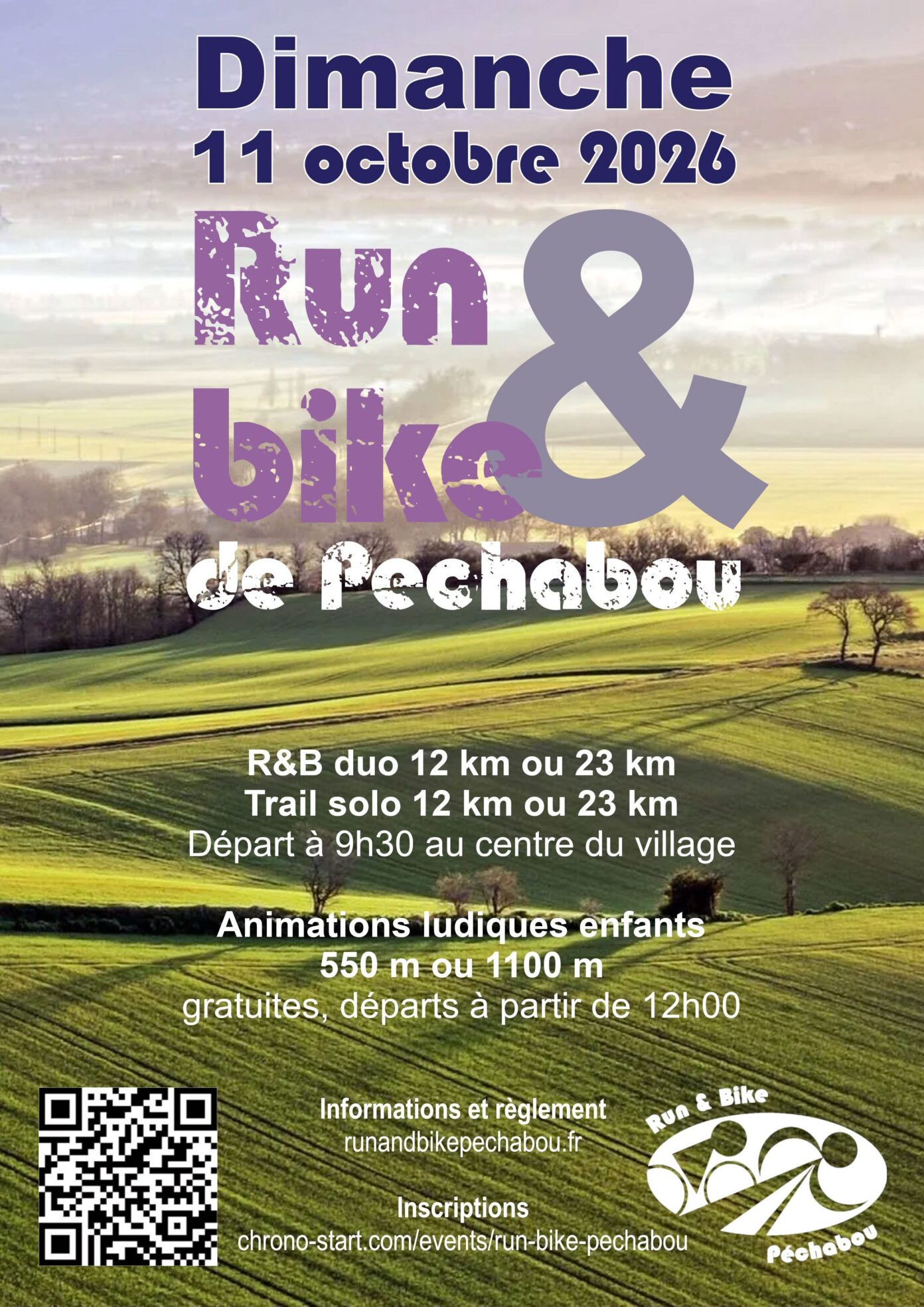 RUN & BIKE DE PECHABOU 2026 Mairie de Pechabou Péchabou