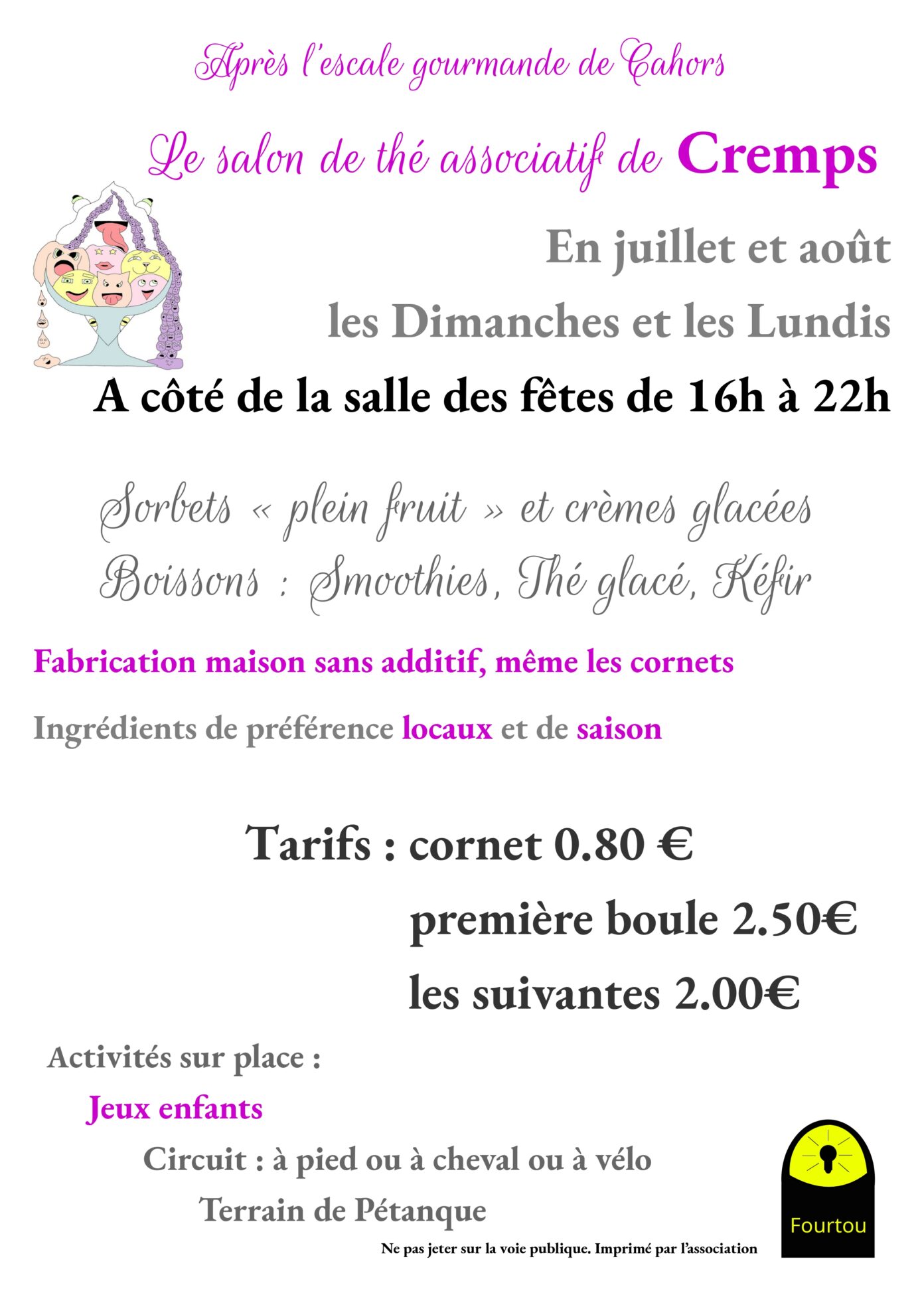 Salon de thé associatif éphémère du Fourtou  Cremps