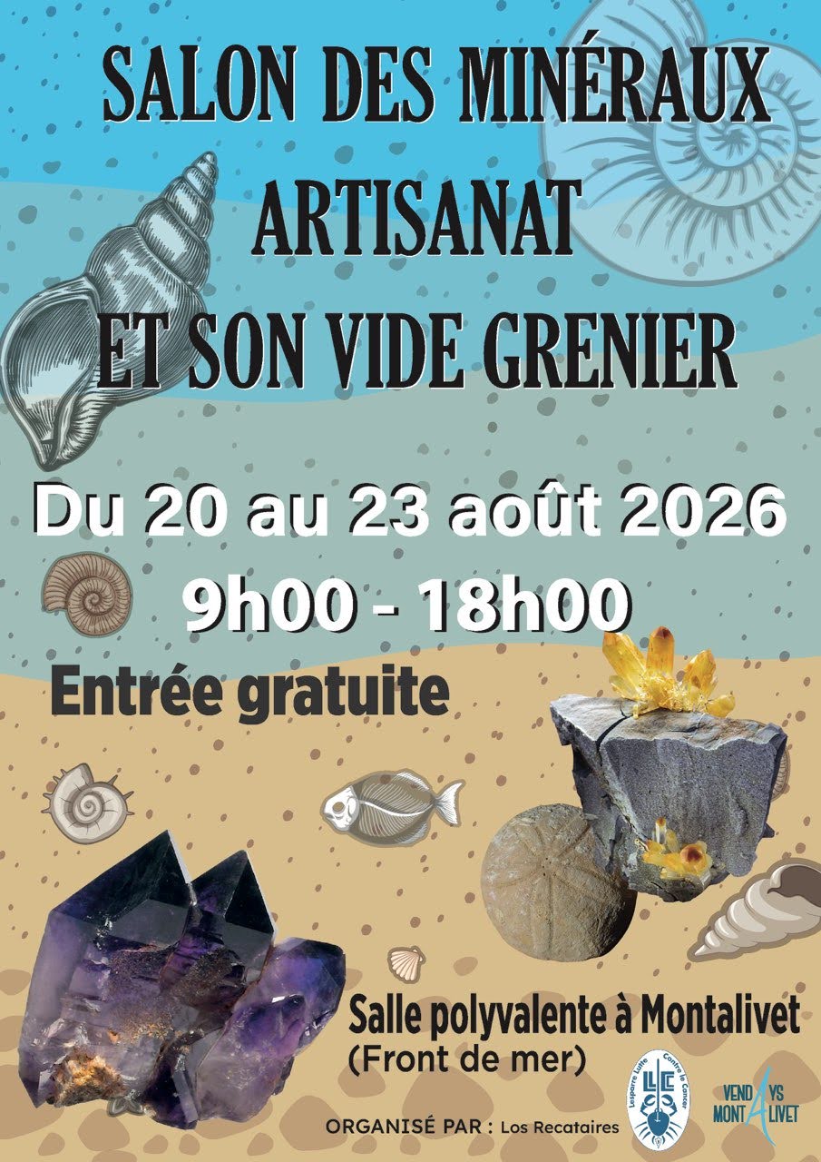 Salon des minéraux artisanat et vide grenier  Vendays-Montalivet