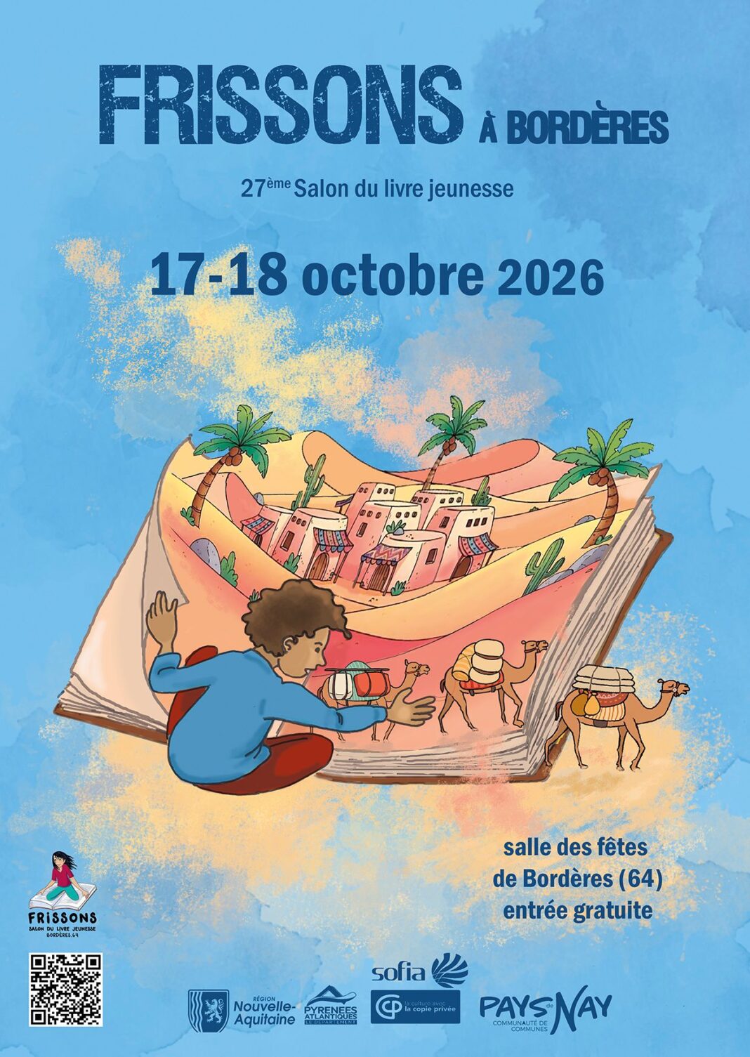 Salon du livre jeunesse Frissons à Bordères rue des Artigottes Bordères