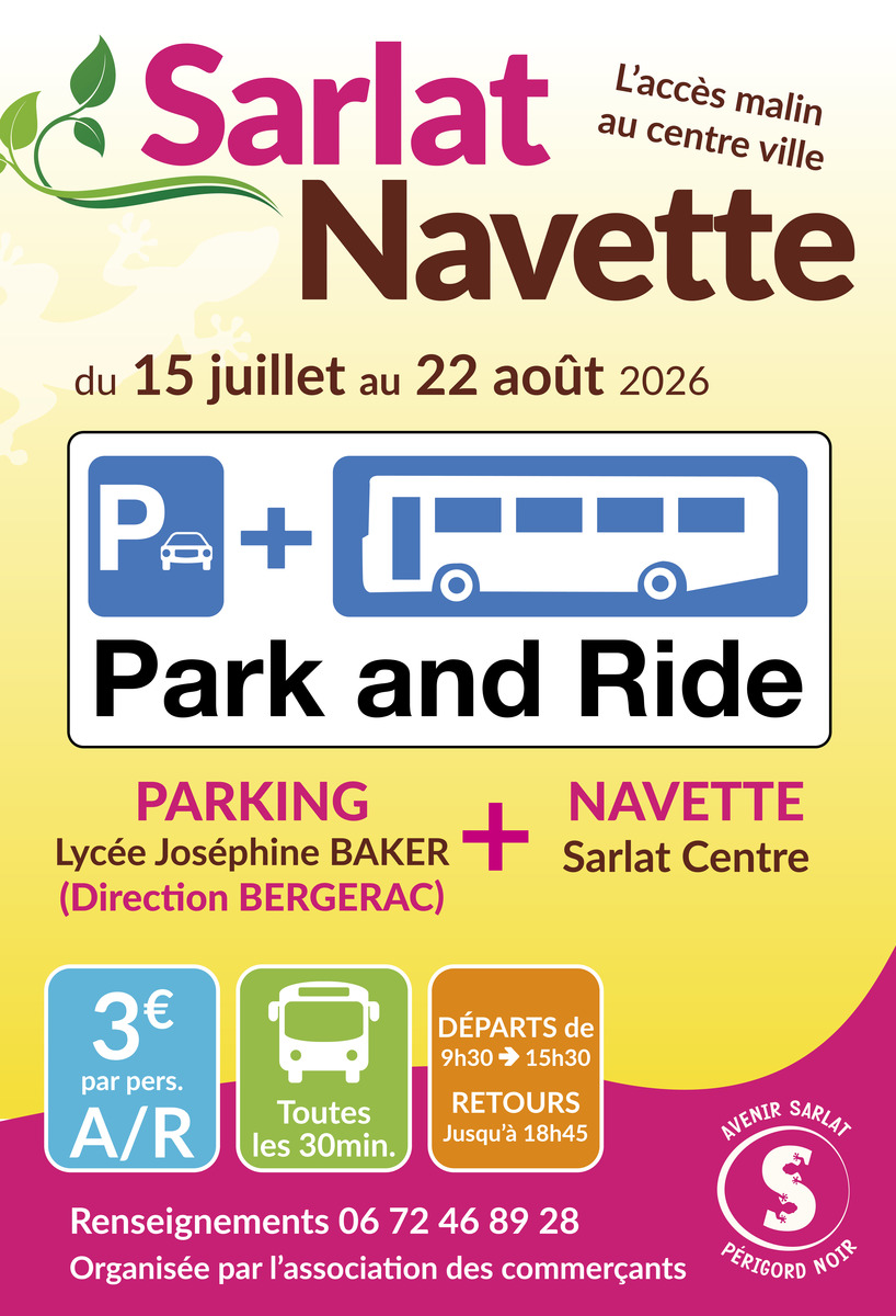 Sarlat Navette Lycée Joséphine Baker Sarlat-la-Canéda 2026-07-15