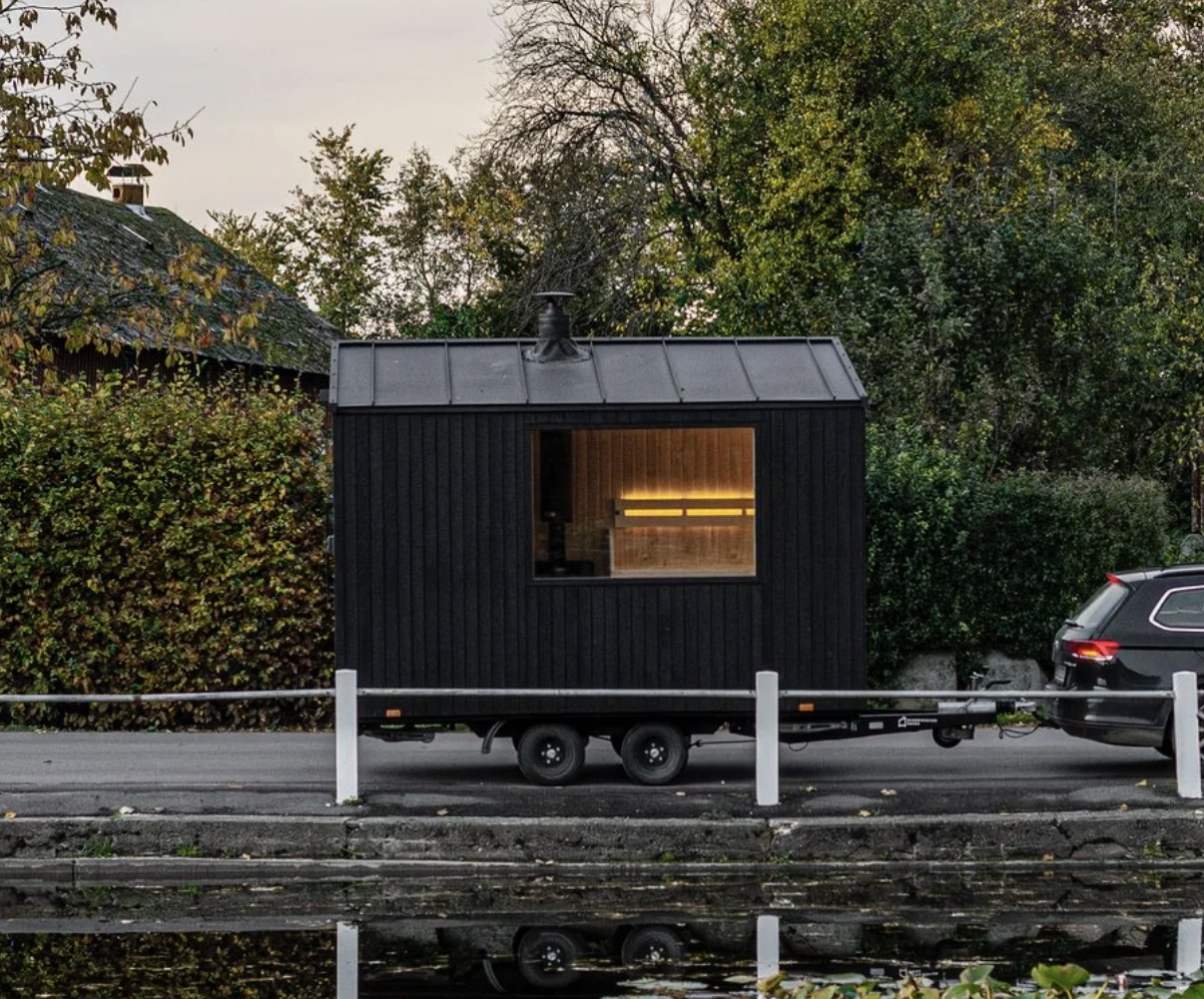 Sauna mobile face à la Manche à Langrune-sur-Mer Langrune-sur-Mer