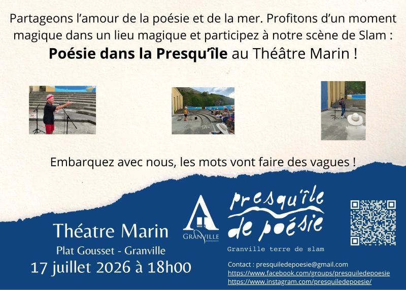 Scène ouverte de poésie et slam  Granville