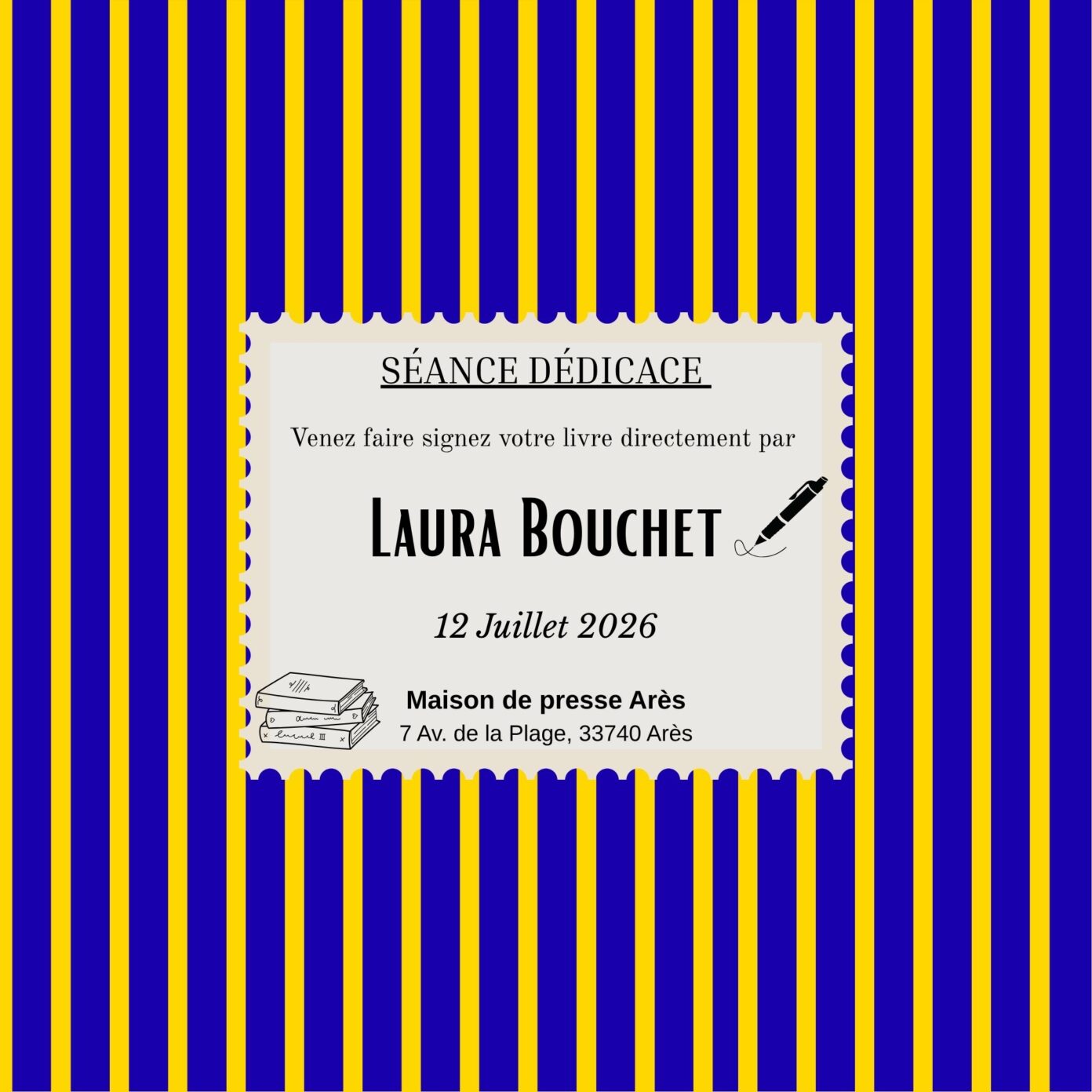 Séance signature par Laura Bouchet  Arès