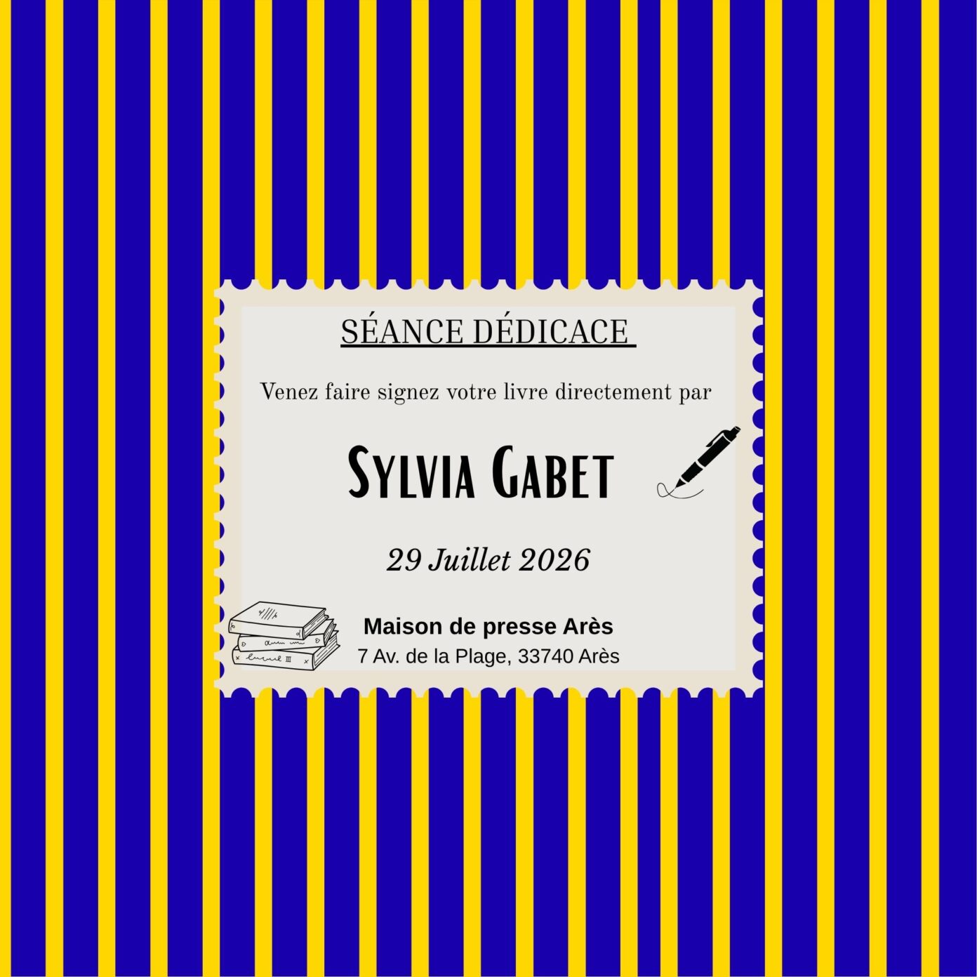 Séance signature par Sylvia Gabet Arès
