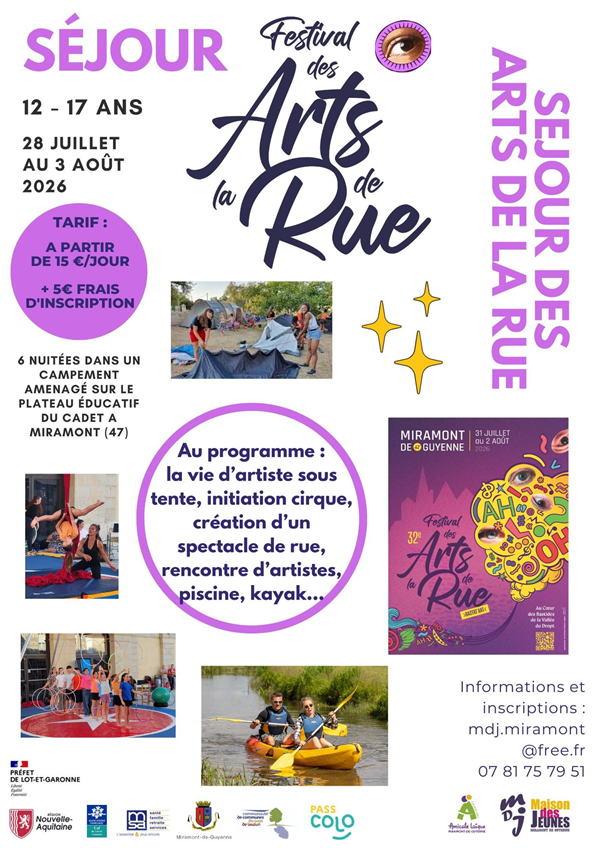 Séjour Art de la Rue  Miramont-de-Guyenne