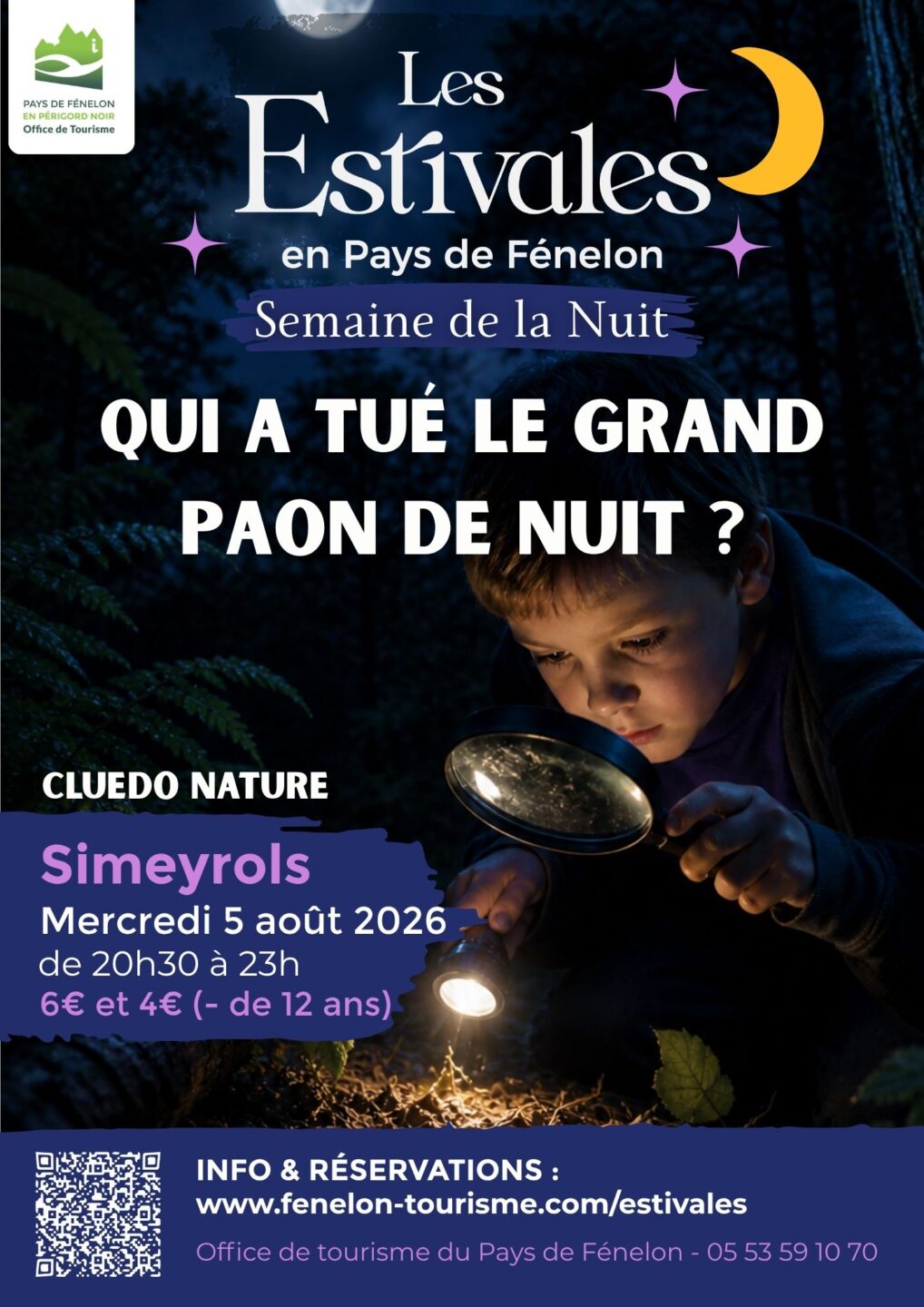 SEMAINE DE LA NUIT Cluedo Nature Qui a tué le Grand Paon de la nuit Place Eglise Côme et Damien Simeyrols 2026-08-05
