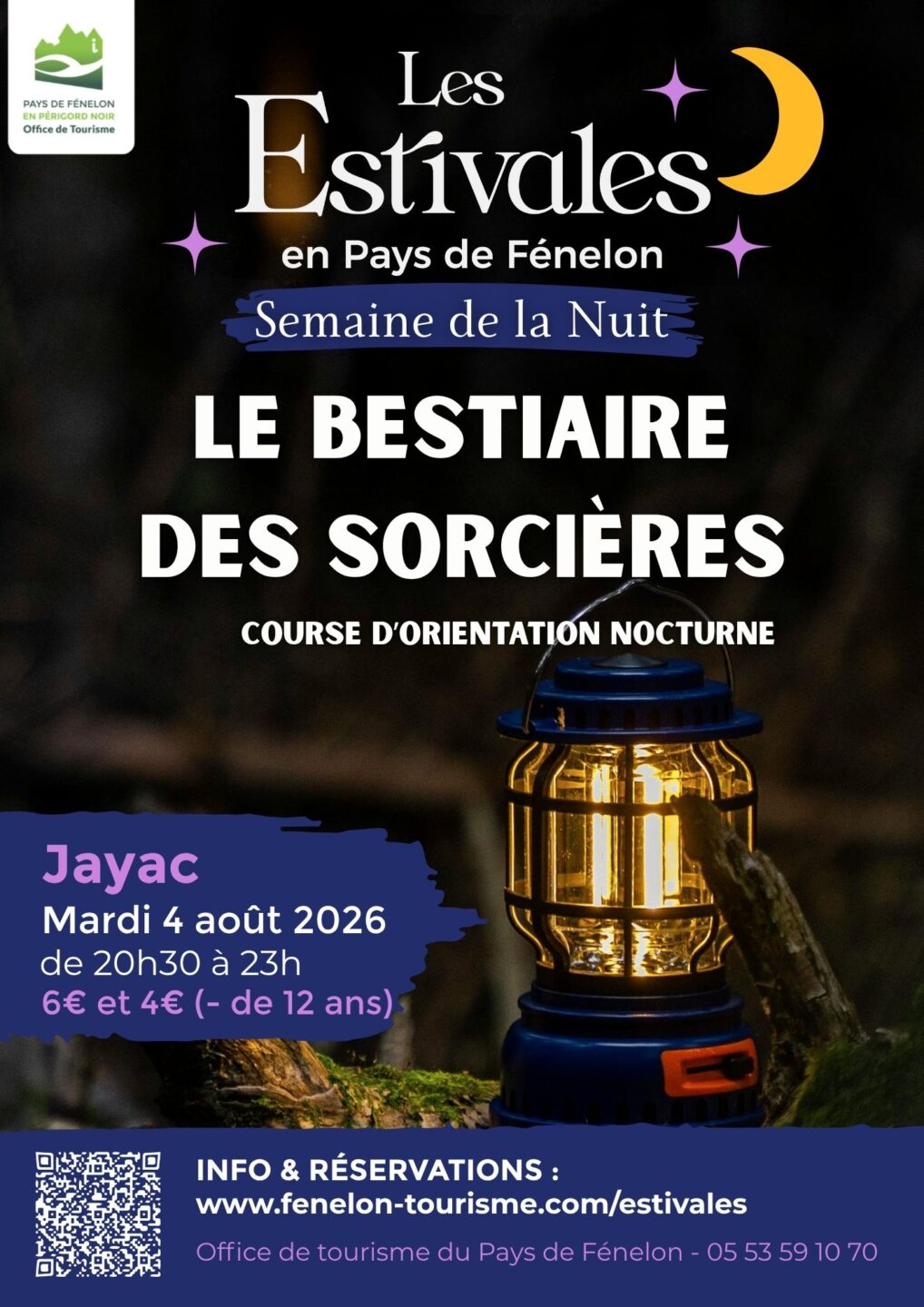 SEMAINE DE LA NUIT Le bestiaire des sorcières Course d’orientation nocturne parking de la salle des fêtes de Jayac Jayac