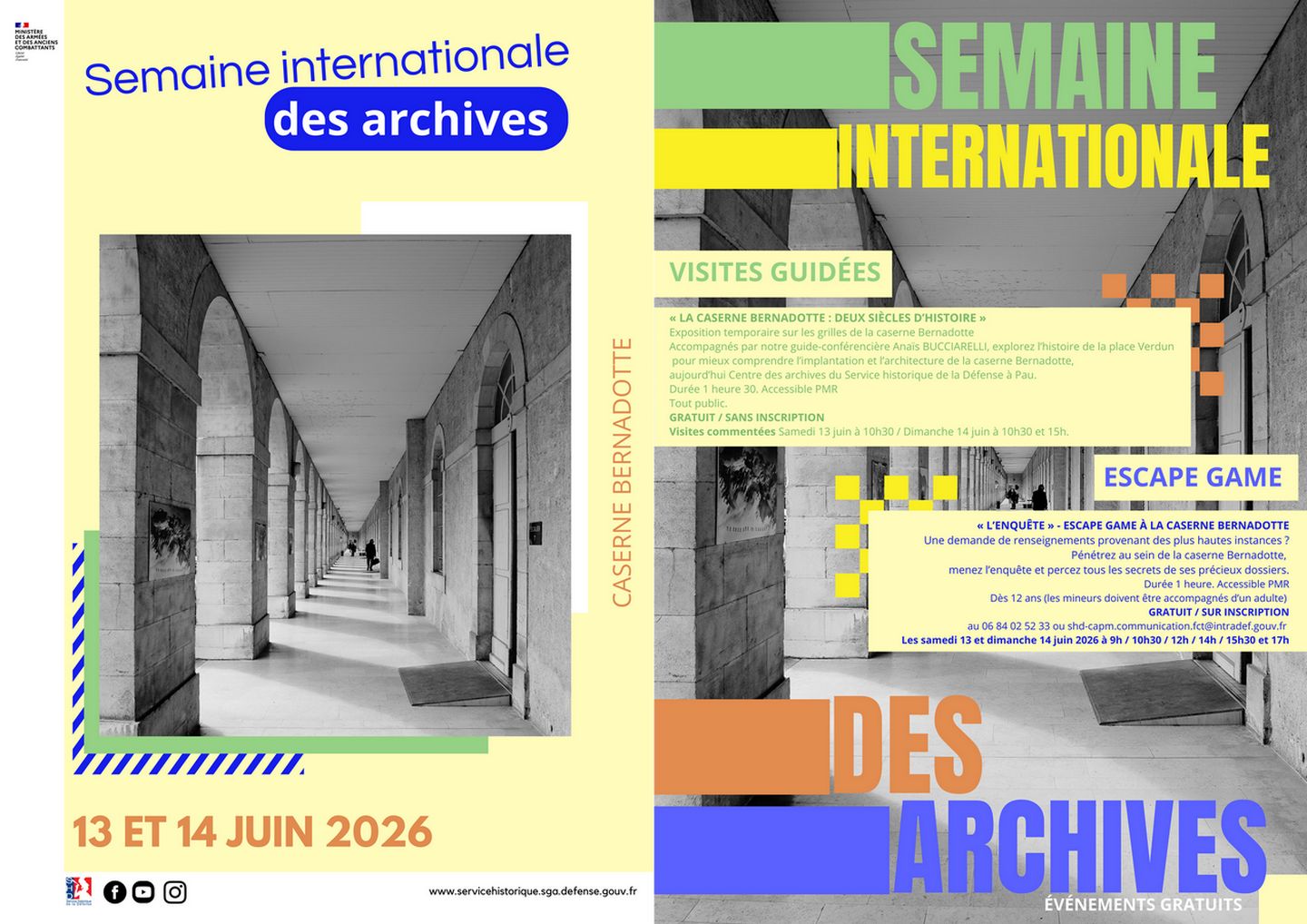 Semaine internationale des archives: Escape game Place de Verdun Pau
