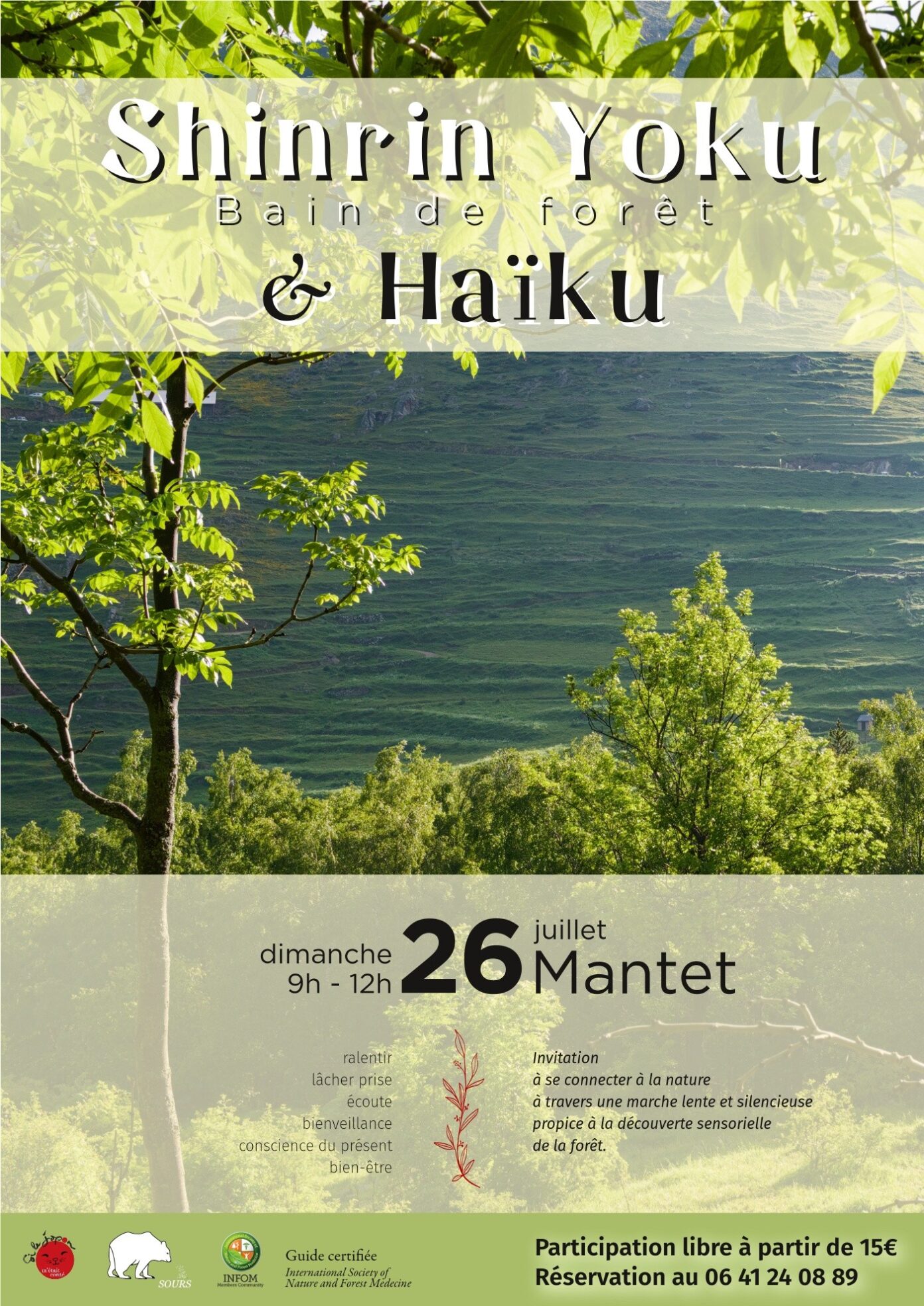 SHINRIN YOKU BAIN DE FORÊT ET HAÏKU À MANTET  Mantet