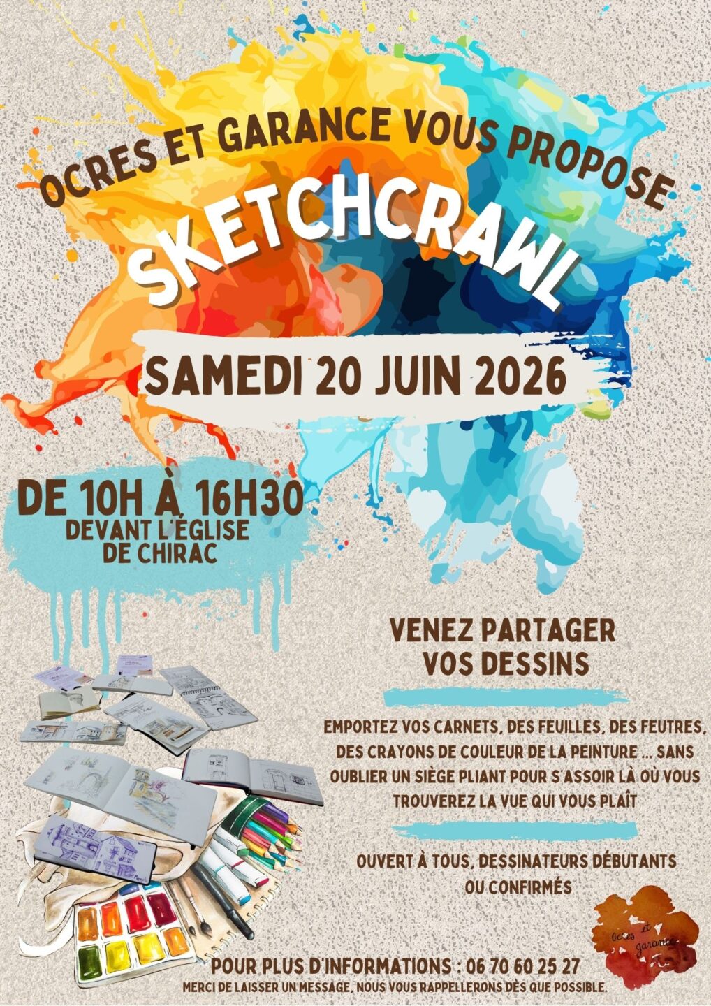 SKETCHCRAWL Bourgs sur Colagne