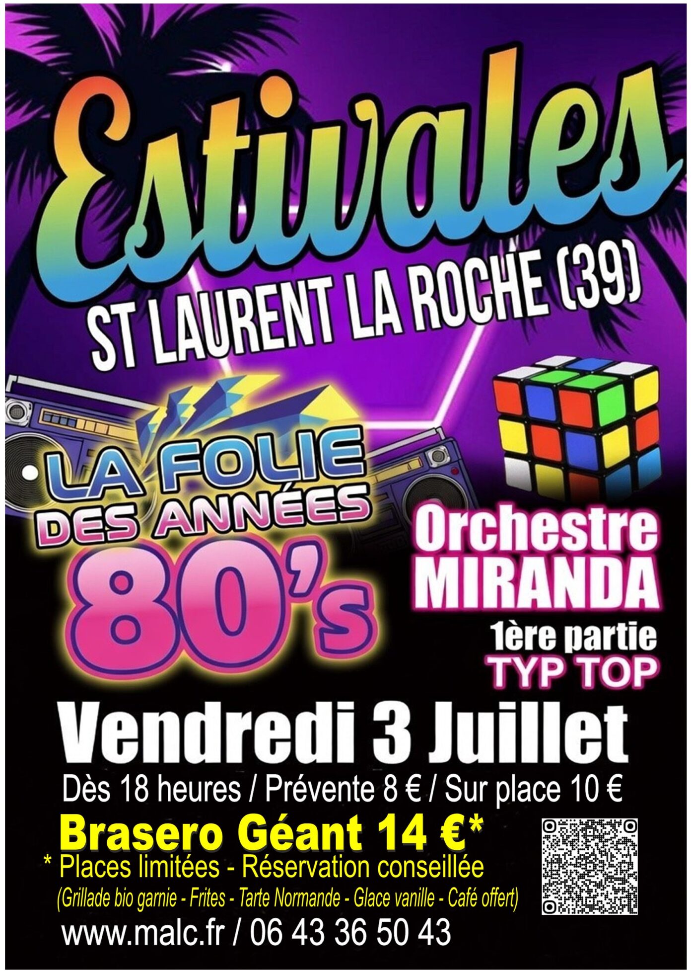 SOIREE ANNEES 80  La Chailleuse