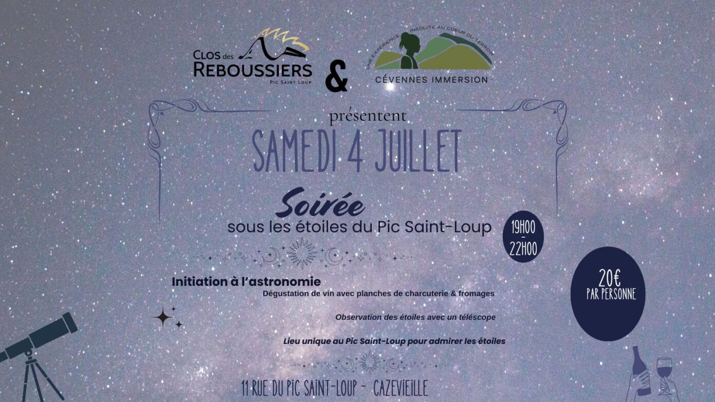 Soirée Astronomie & Vins  Cazevieille