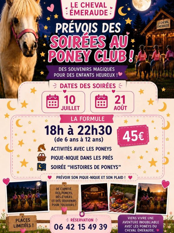 Soirée au Cheval Emeraude ! 1 La Grande Maison Marigny-Le-Lozon 2026-07-10