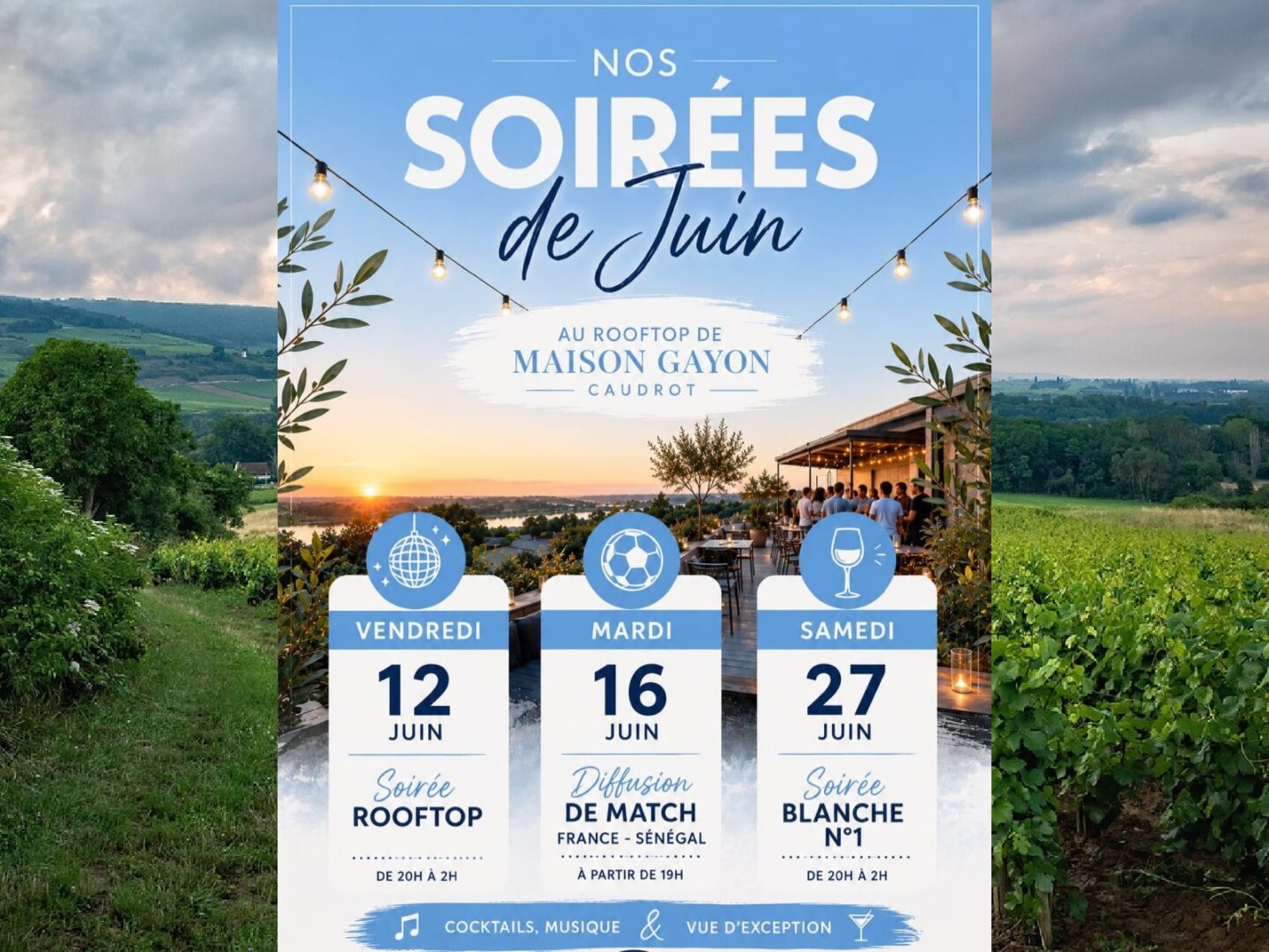 Soirée Blanche au château Gayon Château Gayon Caudrot