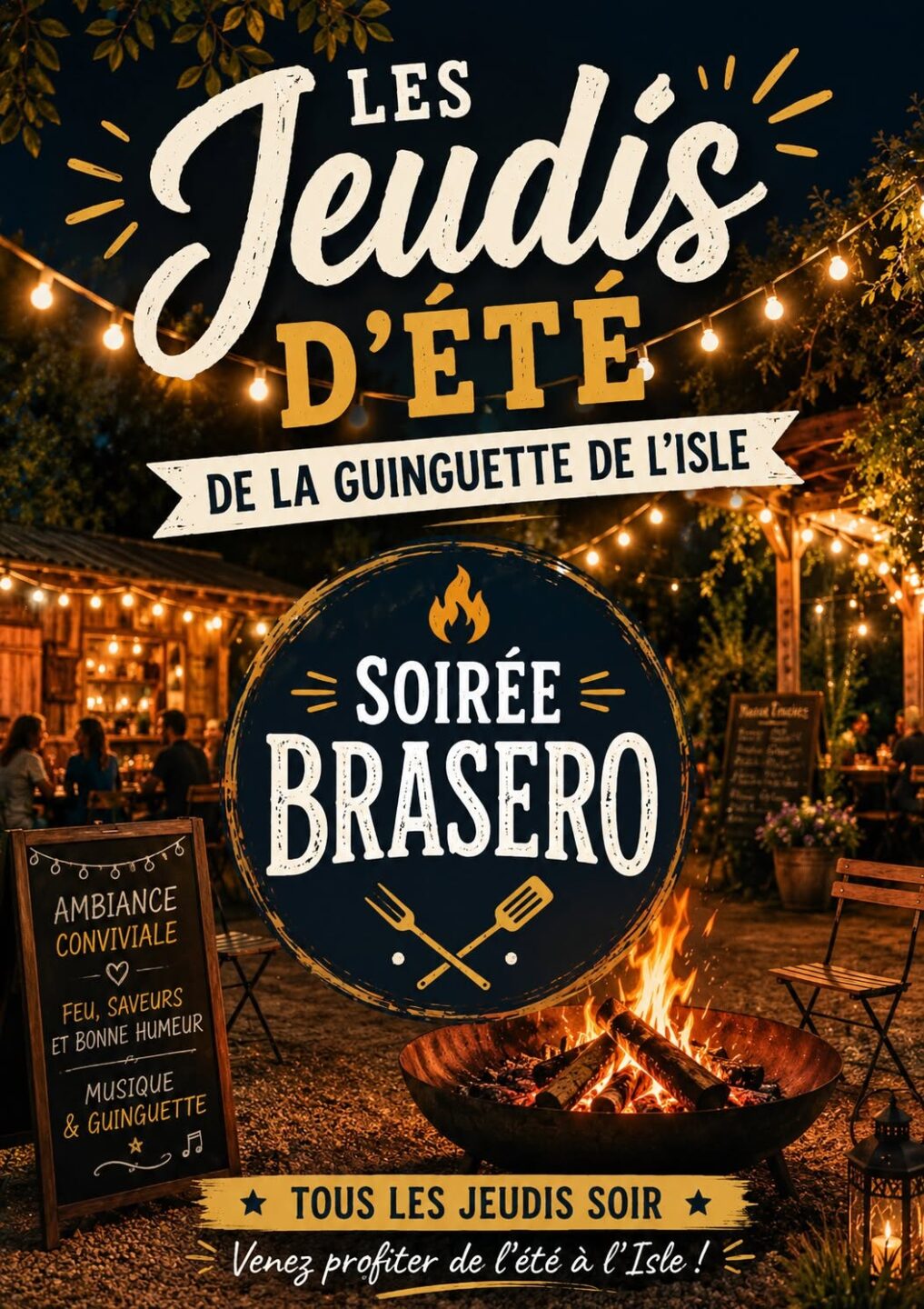 Soirée brasero rue Paul-Emile Victor Montpon-Ménestérol
