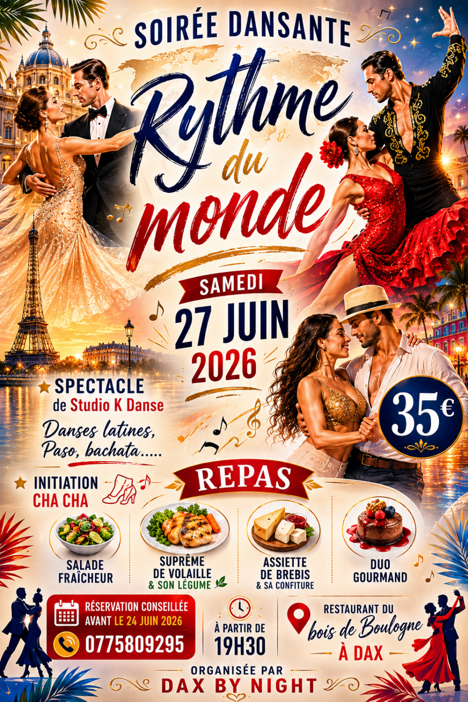 Soirée dansante au rythme du monde Dax