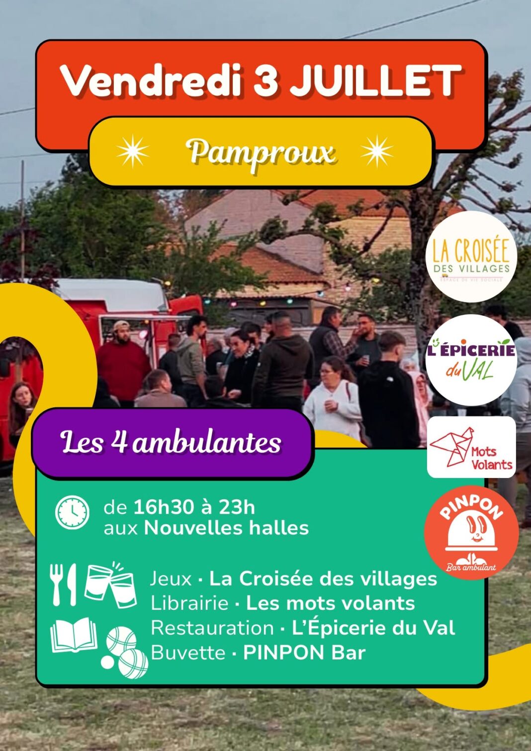 Soirée des 4 ambulantes  Pamproux