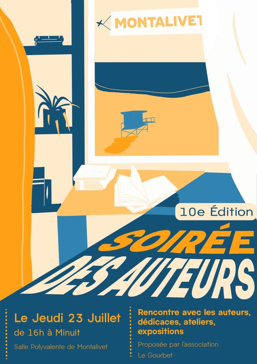 Soirée des auteurs 10 ème édition 2 Place du 8 Mai 1945 Vendays-Montalivet 2026-07-23