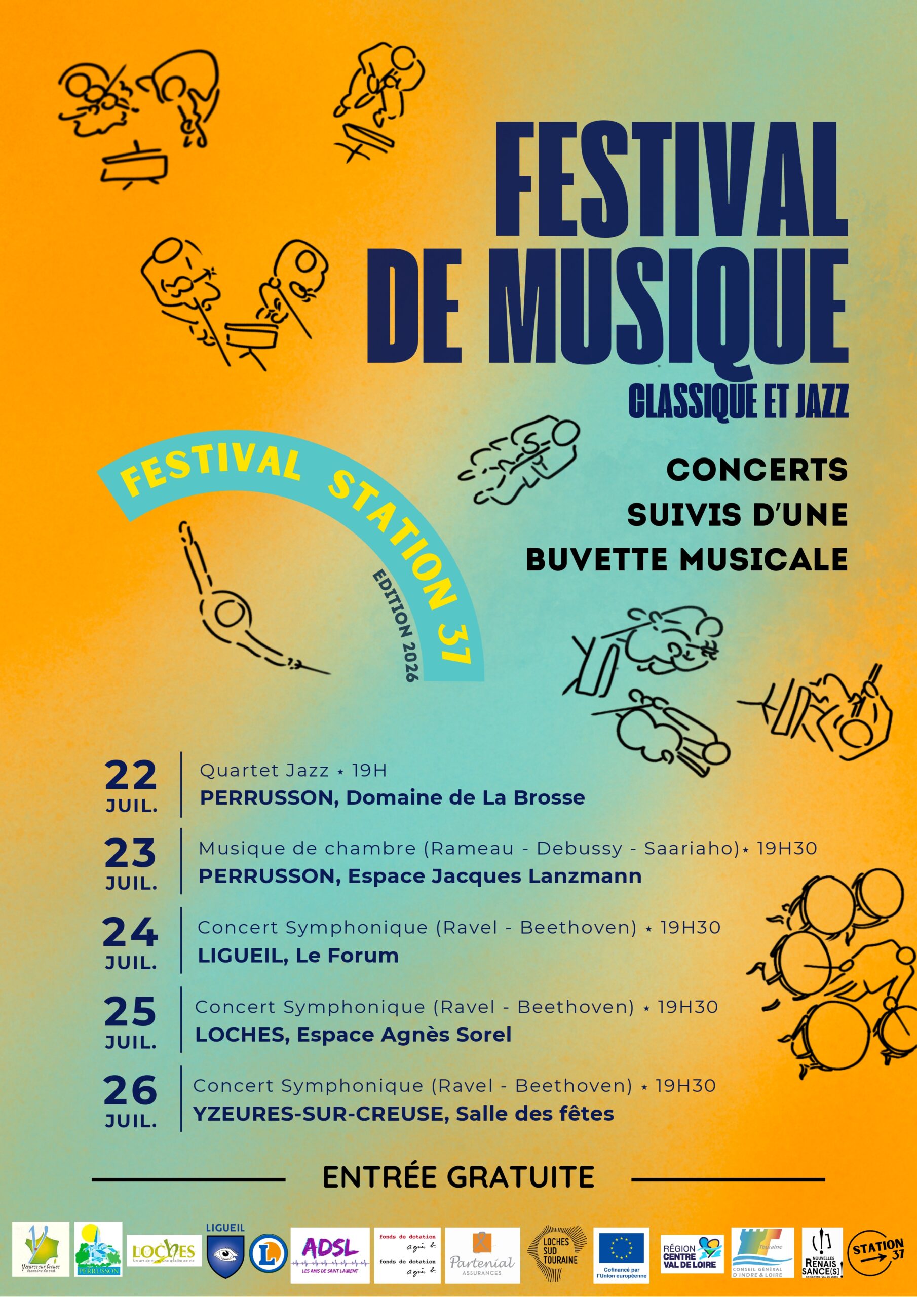 Soirée d’ouverture-Concert de jazz  Perrusson 2026-07-22