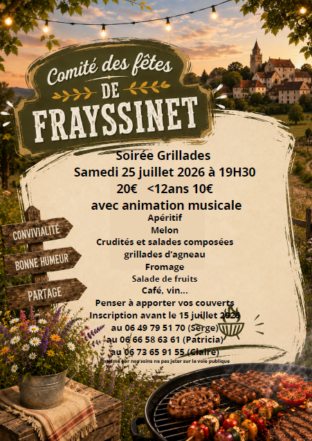 Soirée grillades à Frayssinet  Frayssinet