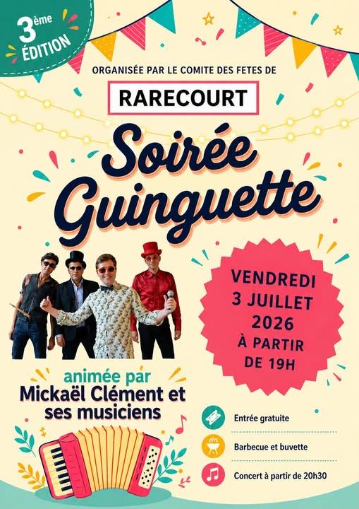 Soirée guinguette  Rarécourt