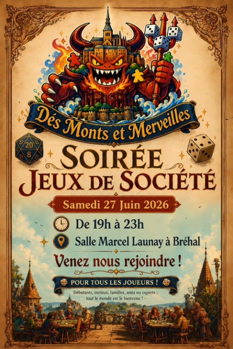 Soirée Jeux de Société Bréhal