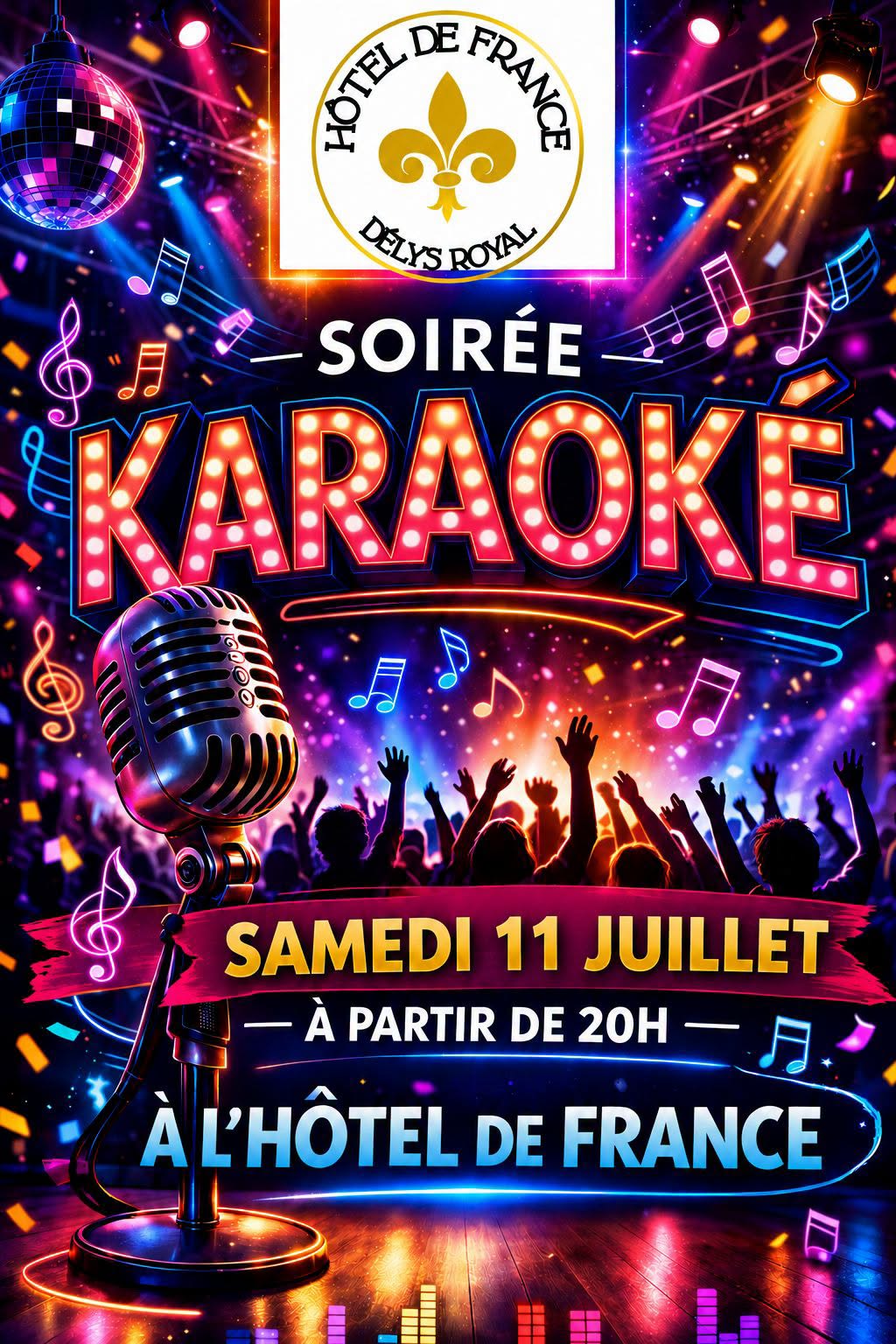 Soirée Karaoké à l&rsquo;Hôtel de France  Chamberet