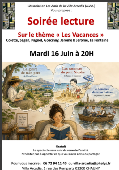 Soirée lecture Chauny