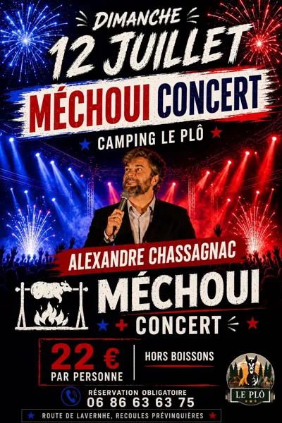 Soirée méchoui et concert Route de Lavernhe Sévérac d&rsquo;Aveyron