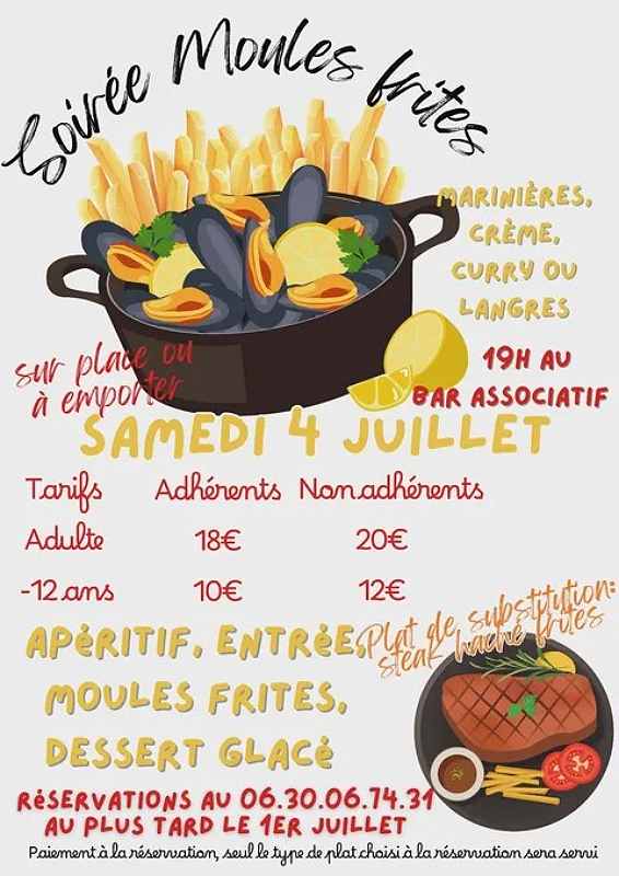 Soirée moules frites à Maranville  Maranville