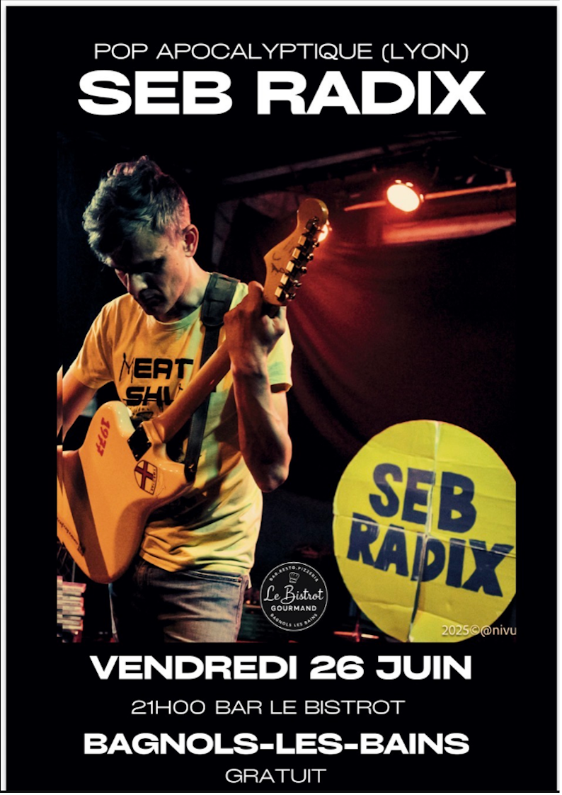 SOIRÉE MUSIQUE AVEC SEB RADIX bar Le Bistrot Mont Lozère et Goulet