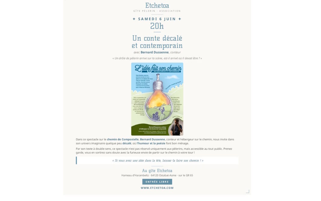 Soirée Mutxiko + auberge espagnole  Ostabat-Asme