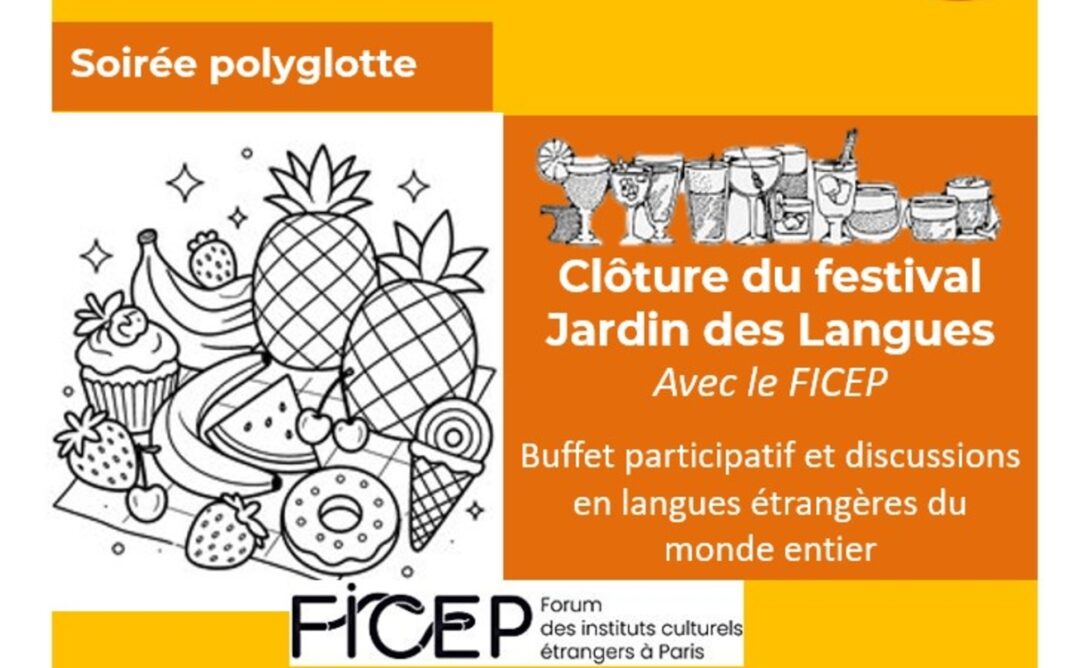 Soirée polyglotte – clôture Jardin des langues – bibliothèque Buffon Bibliothèque Buffon Paris