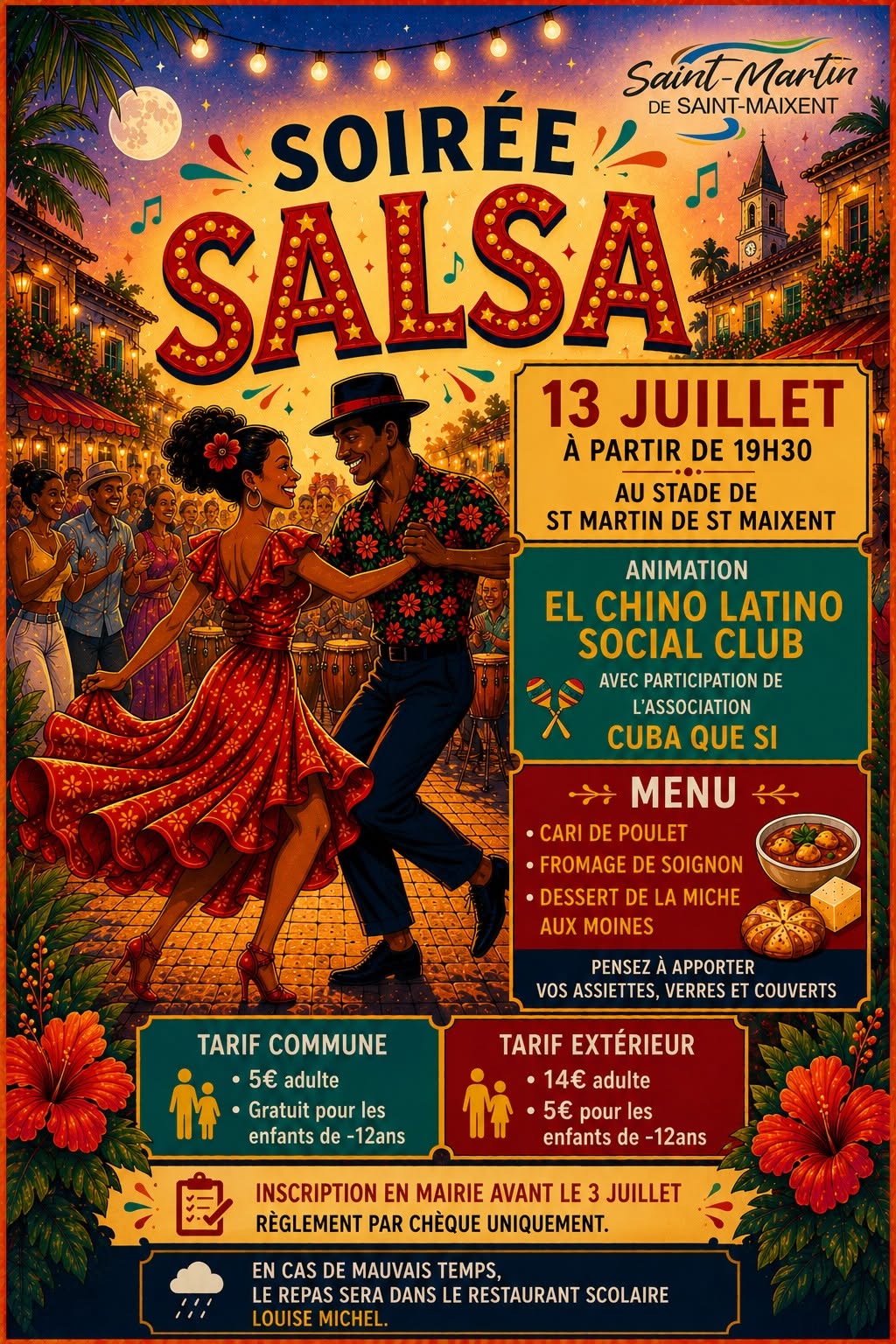 Soirée Salsa  Saint-Martin-de-Saint-Maixent