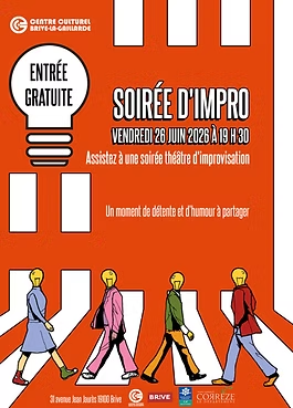 Soirée théâtre d’impro (Centre culturel) Brive-la-Gaillarde