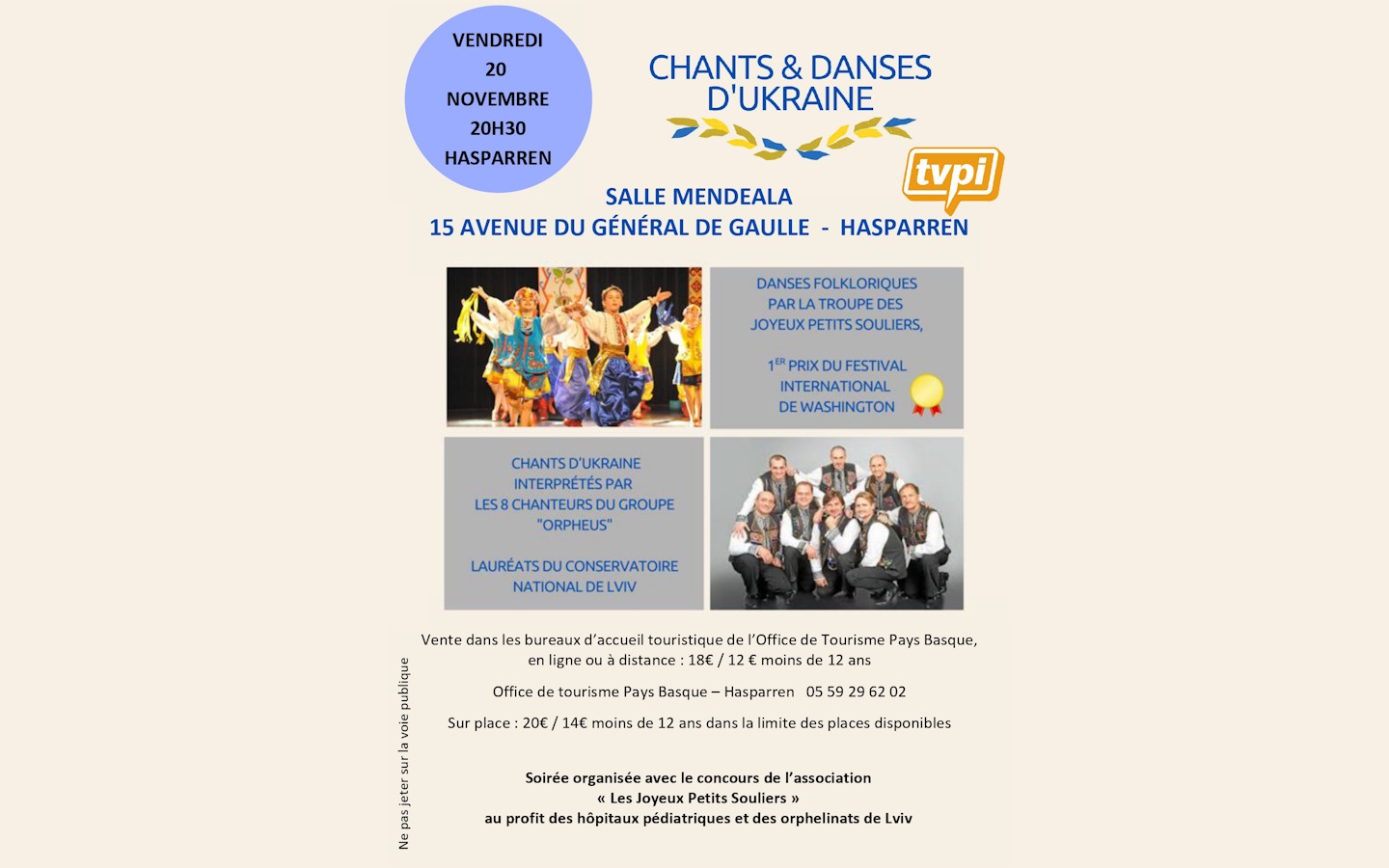 Soirée Ukrainienne 15 Avenue Charles de Gaulle Hasparren 2026-11-20
