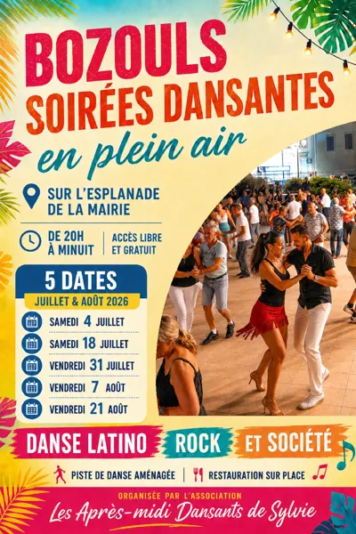 Soirées dansantes en plein air Place de la Mairie Bozouls