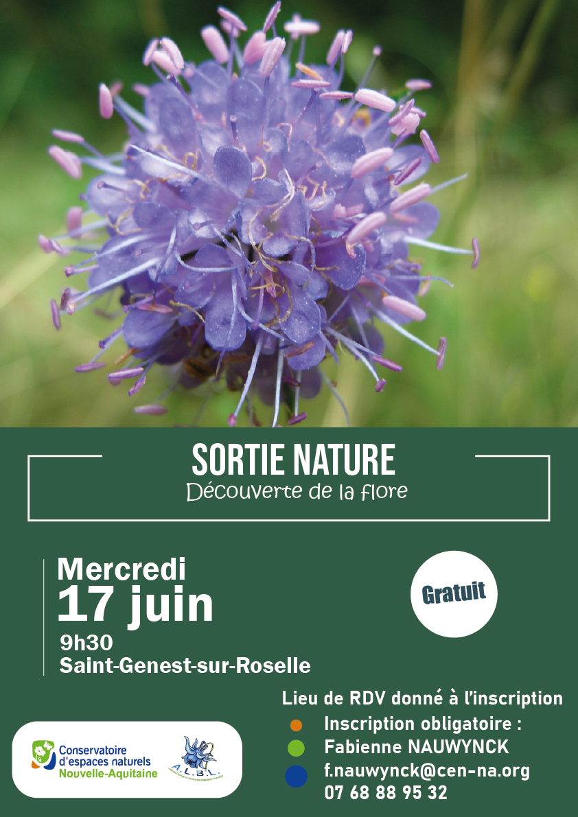 Sortie nature, Découverte de la flore Saint-Genest-sur-Roselle
