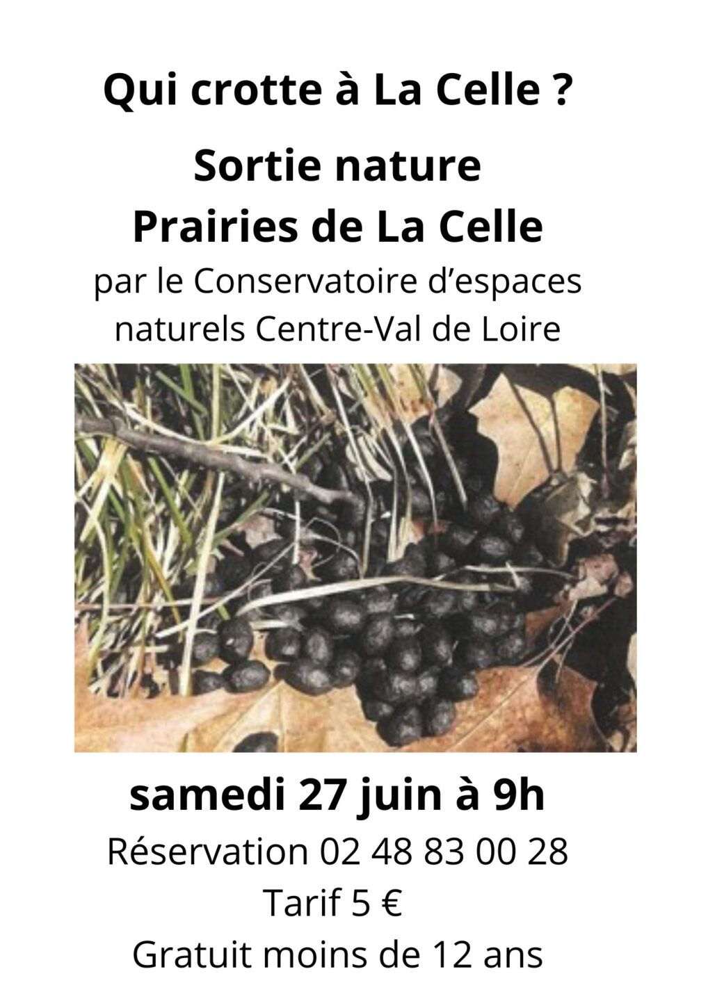 Sortie Nature Qui crotte à La Celle La Celle