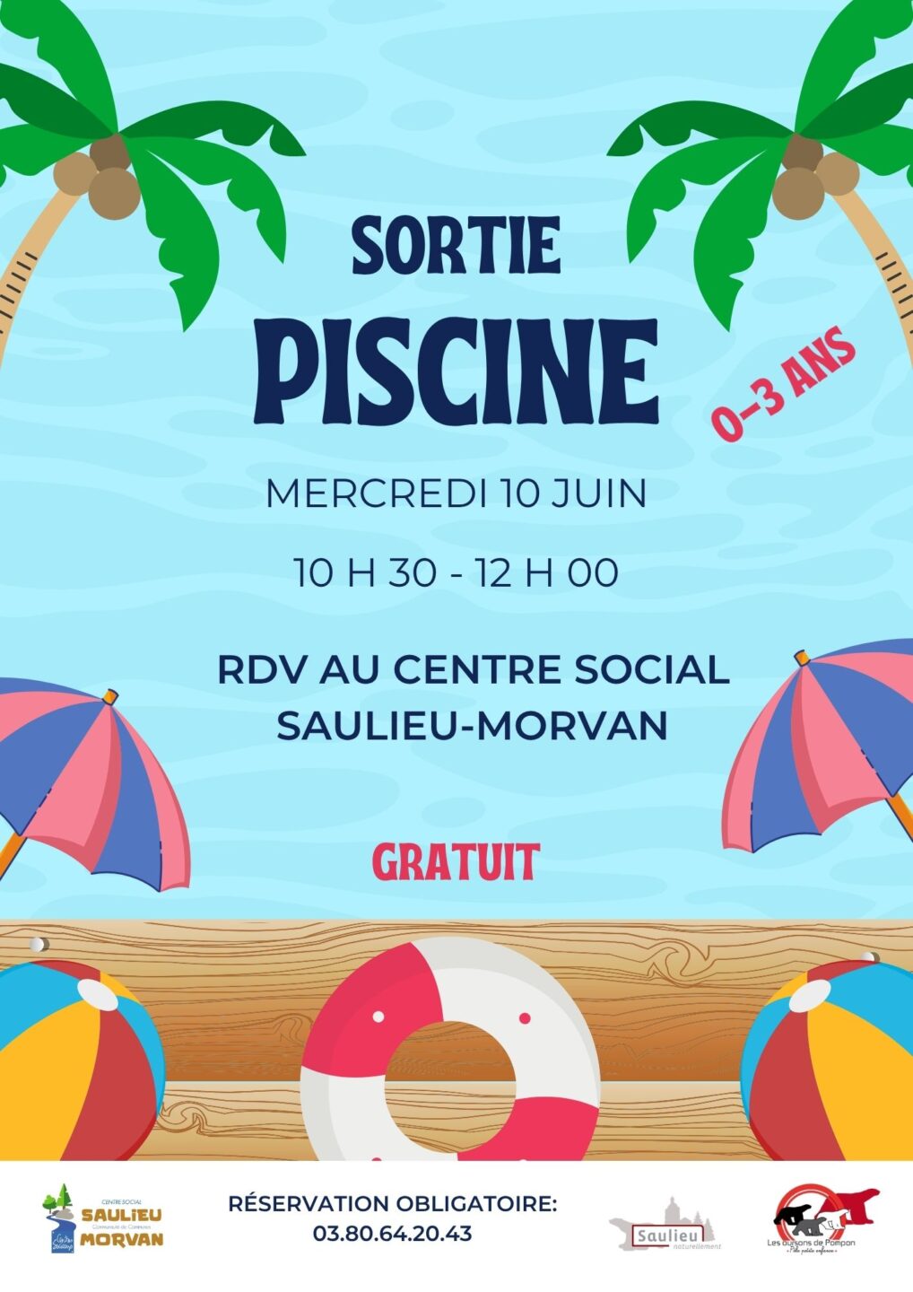 Sortie piscine Centre Social Saulieu