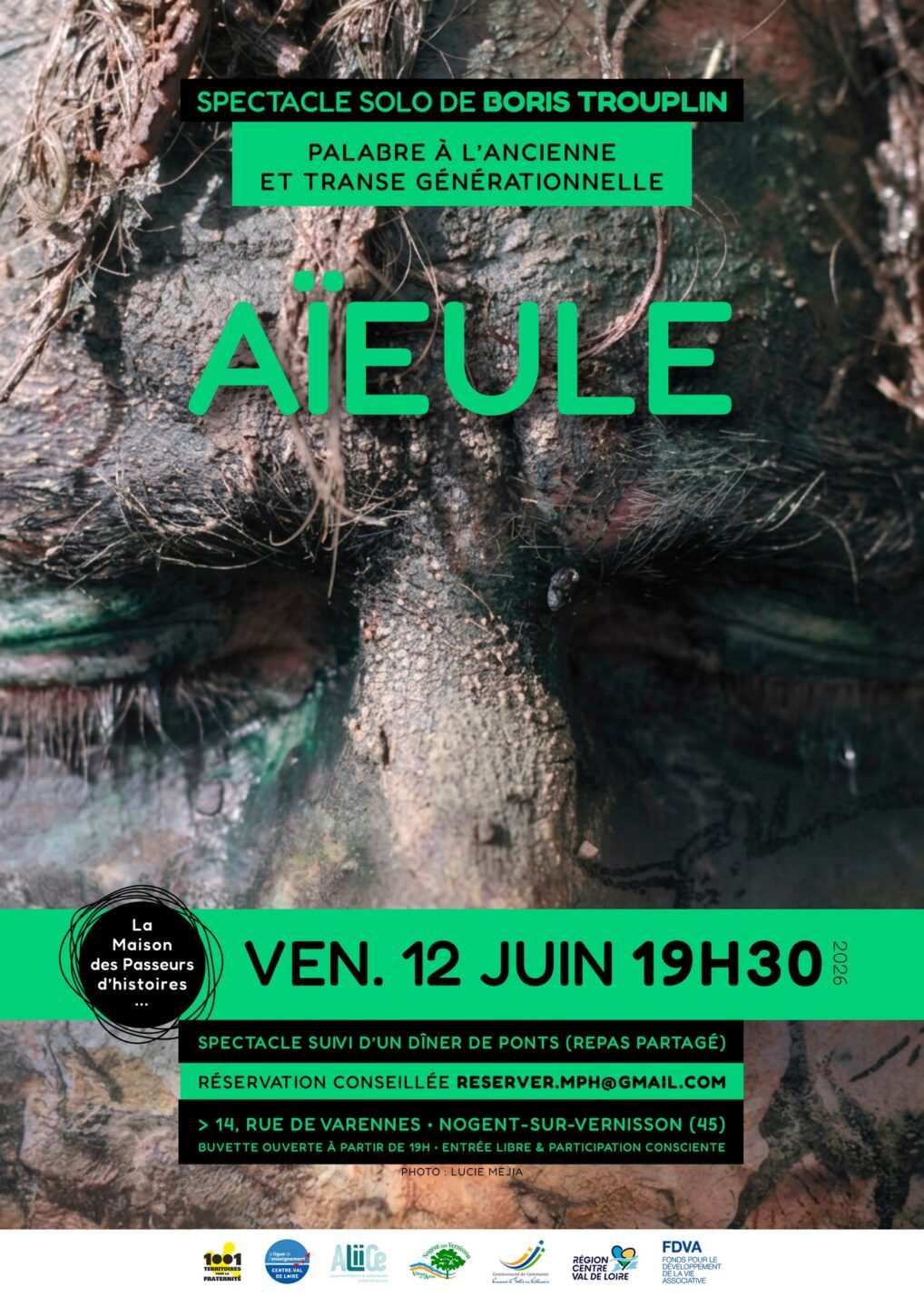 Spectacle Aieule de Boris Trouplin Nogent-sur-Vernisson