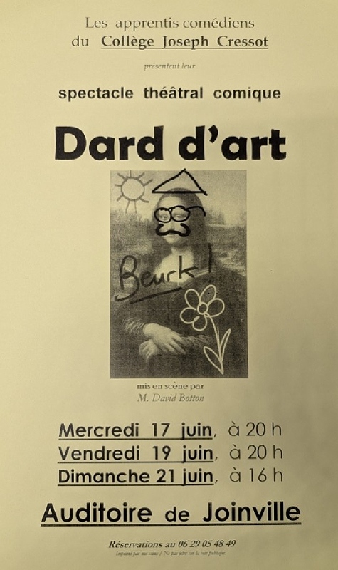 Spectacle Dard D'art Auditoire de Joinville Joinville 2026-06-17