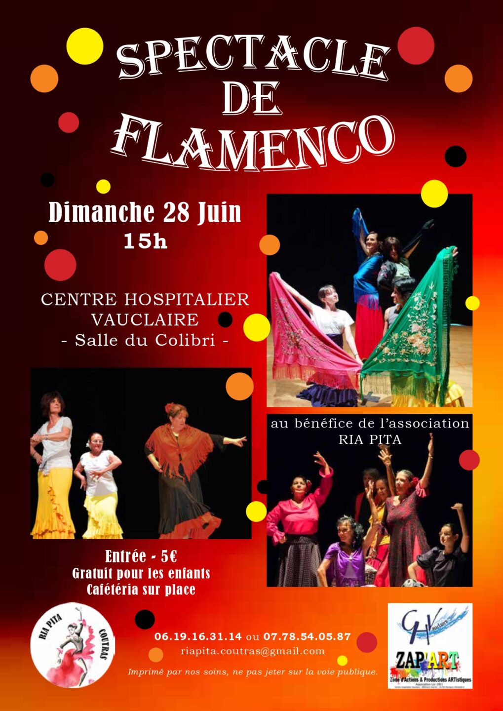 Spectacle de flamenco CH Vauclaire Montpon-Ménestérol