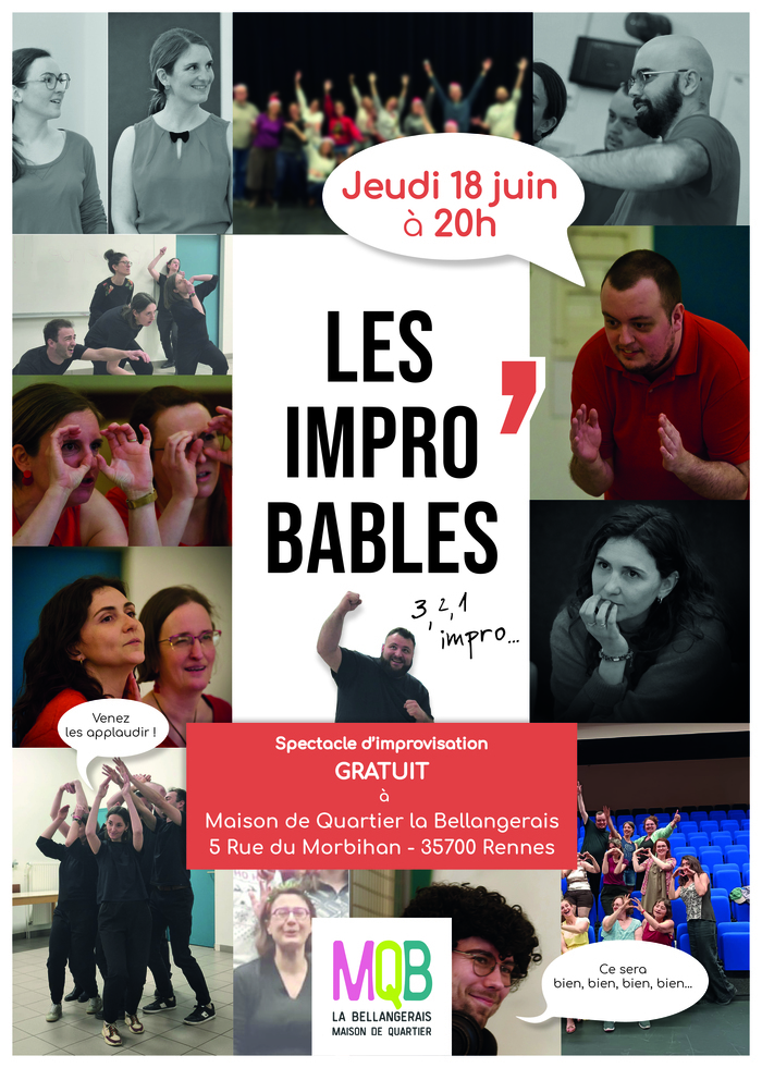 Spectacle d’impro – Les Impro’Bables Maison de quartier La Bellangerais Rennes