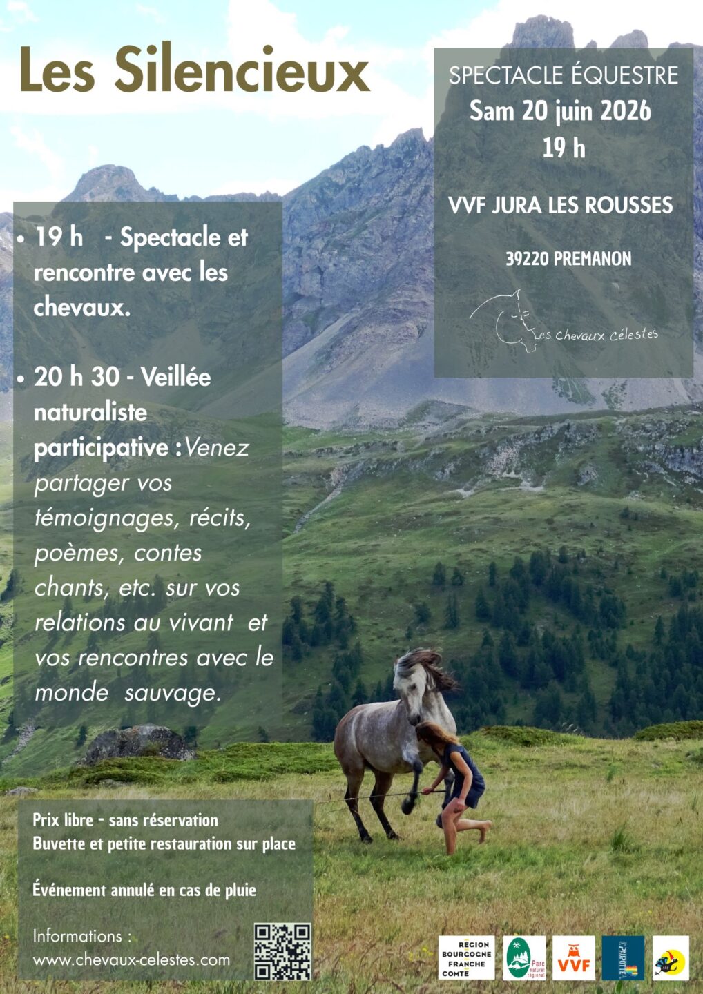 Spectacle équestre Les Silencieux VVF du Mont Fier Prémanon