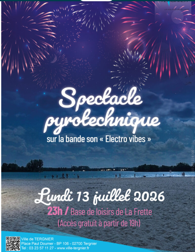 Spectacle pyrotechnique de la Frette Tergnier