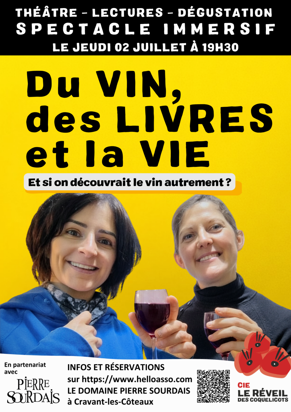 Spetacle immersif Du vin, des livres, et la vie Cravant-les-Côteaux