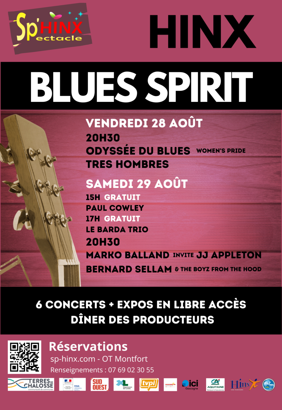 Sp&rsquo;Hinx Blues Spirit Pôle culturel de Hinx, salles SerGio Hinx