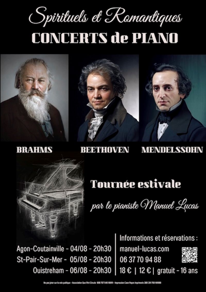 Spirituels et Romantiques au piano  Saint-Pair-sur-Mer